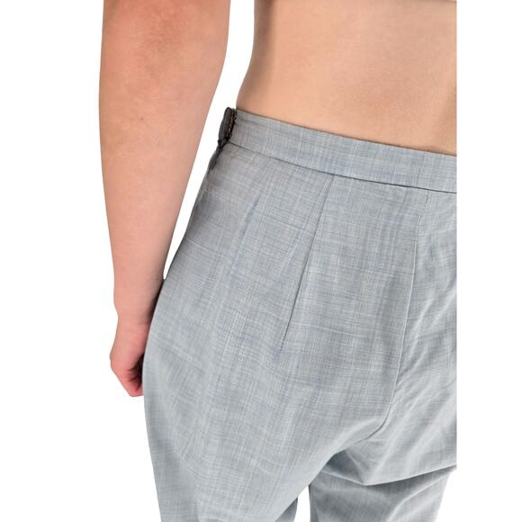 Vintage 1990s Oscar De La Renta Womens Sz 2 Wool Dress Pants Light Blue - Picture 4 of 7